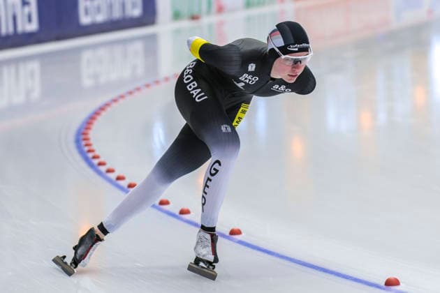 EISSCHNELLLAUF - Josephine SCHLÖRB (GER) bei dem ISU Eisschnelllauf Weltcup in Inzell über 3.000m der Damen Division B am 24.01.2026, Deutschland, Oberbayern, Traunstein Inzell Max-Aicher-Arena Oberbayern Deutschland *** SPEED SKATING Josephine SCHLÖRB GER at the ISU Speed Skating World Cup in Inzell over 3 000m Womens Division B on 24 01 2026, Germany, Oberbayern, Traunstein Inzell Max Aicher Arena Oberbayern Germany