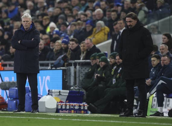 Everton v Leeds United, FA Premier League 26.01.26 Everton v Leeds United, FA Premier League Bradley Ormesher The Times Leeds United Manager Daniel Farke and David Moyes manager of Everton  Copyright: xBradleyxOrmesherx NINTCHDBPICT001054376600