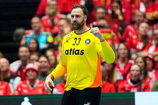 Men s Handball European Championship, EM, Europameisterschaft Denmark - Germany Germanys goalkeeper Andreas Wolff during the EHF Euro 2026 main round men s handball match between Denmark and Germany at Jyske Bank Boxen in Herning, Monday, January 26, 2026. (Photo: Bo Amstrup Scanpix 2026) , Herning Denmark Copyright: BoxAmstrupx spdk20260126-215434-L