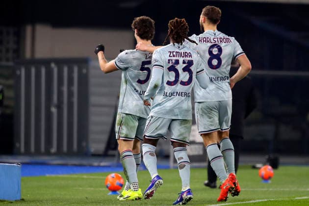 Udinese™s Alessandro Zanoli celebration goal 1-2 during the Serie A soccer match between Hellas Verona and Udinese at the Bentegodi Stadium in Verona, north west Italy - Monday , January 26 , 2026. - Soccer .  Copyright: xPaolaxGarbuio LaPressex