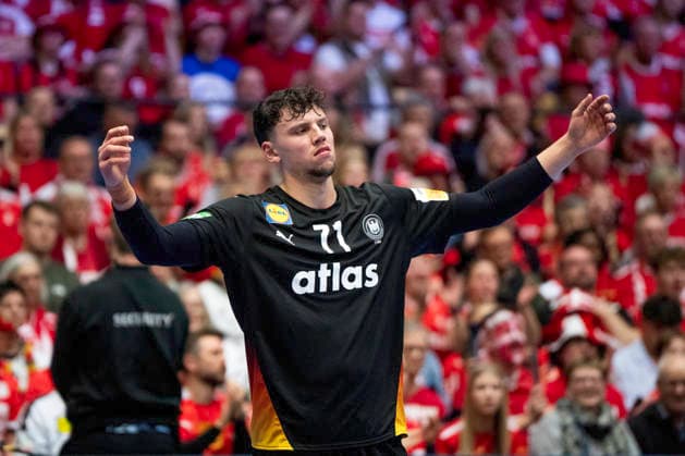 European Men s Handball Championship: Denmark - Germany Germany s Marko Grgic reacts during the EHF Euro 2026 main round men s handball match between Denmark and Germany at Jyske Bank Boxen in Herning, Monday, January 26, 2026. (Photo: Bo Amstrup Ritzau Scanpix) , Herning Denmark Mors Copyright: BoxAmrstrupx xRitzauxScanpix BoxAmstrupx spdk20260126-231446-L