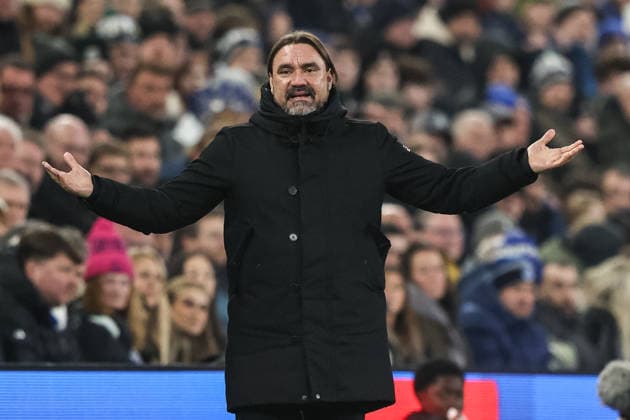 Premier League Everton vs Leeds United Daniel Farke manager of Leeds United reacts in the technical area during the Premier League match Everton vs Leeds United at Hill Dickinson Stadium, Liverpool, United Kingdom, 26th January 2026 (Photo by Alfie Cosgrove News Images) Liverpool Hill Dickinson Stadium Merseyside United Kingdom Copyright: xAlfiexCosgrove NewsxImagesx