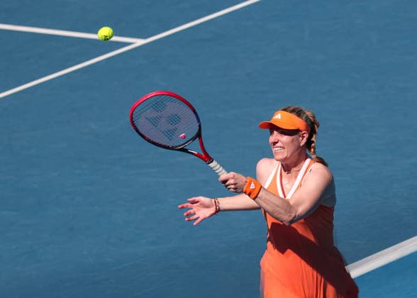 Daniela Hantuchova, Angelique Kerber, Legenden Doppel, Australian Open 2026 Melbourne Park, Melbourne, Victoria, Australia.. Copyright: xJuergenxHasenkopfx