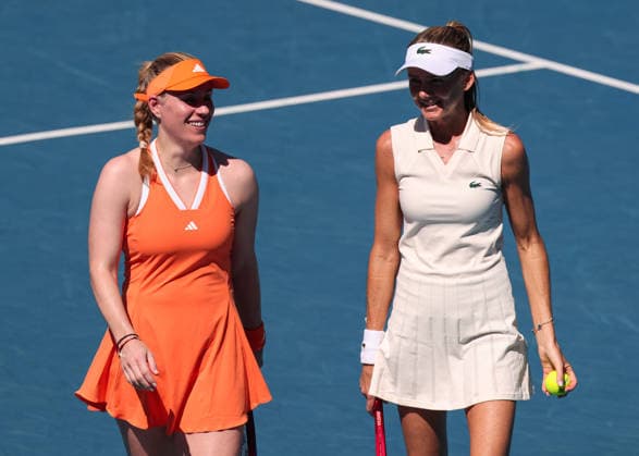 Daniela Hantuchova, Angelique Kerber, Legenden Doppel, Australian Open 2026 Melbourne Park, Melbourne, Victoria, Australia.. Copyright: xJuergenxHasenkopfx