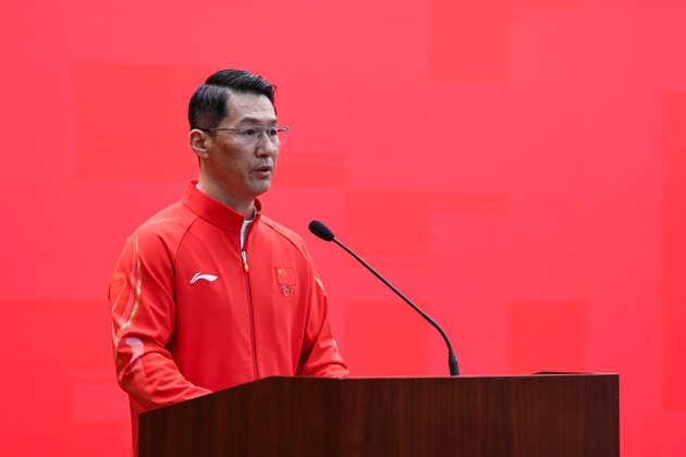 (260127) -- BEIJING, Jan. 27, 2026 -- Coach representative, Ji Dong, head coach of the freestyle skiing aerials team, speaks during the inaugural meeting of the Chinese delegation for Milan-Cortina 2026 Olympic Winter games, Winterspiele,Spiele, Summer games in Beijing, capital of China, on Jan. 27, 2026. ) (SP)CHINA-BEIJING-MILAN-CORTINA 2026 OLYMPIC WINTER GAMES-CHINESE DELEGATION (CN) NaxYuqi 