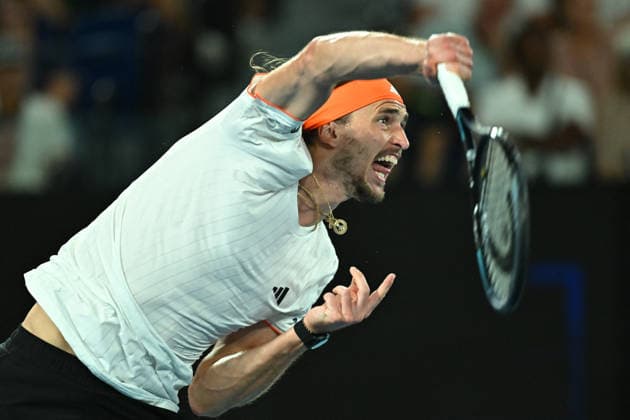 Australian Open - Melbourne Alexander Zverev (GER) during his quarter final round match at the 2026 Australian Open at Melbourne Park in Melbourne, AUSTRALIA, on January 27, 2026. Photo by Corinne Dubreuil ABACAPRESS.COM Melbourne Australia  Copyright: xDubreuilxCorinne ABACAx