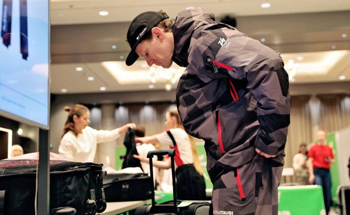 OLYMPICS - Winter Olympic Games, Olympische Spiele, Olympia, OS Milano Cortina 2026 VIENNA,AUSTRIA,27.JAN.26 - OLYMPICS - Winter Olympic Games Milano Cortina 2026, preview, OEOC equipping. Image shows Samuel Baumgartner (AUT).  GEPAxpictures xMatthiasxHauer