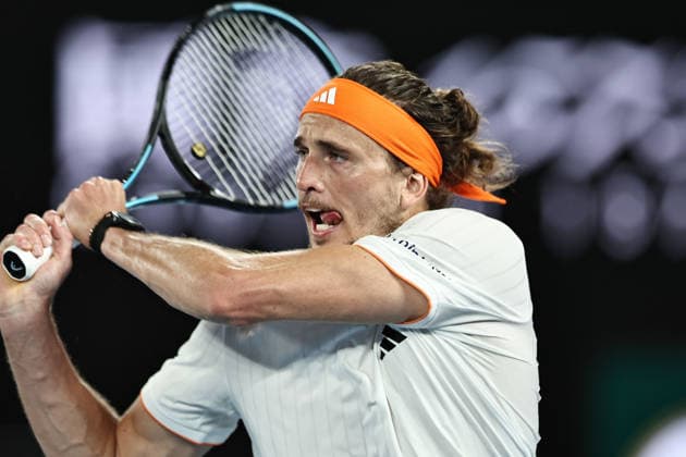 Alexander Zverev, GER, during quarterfinals at 2026 Australian Open in Melbourne, 27 01 2026; -