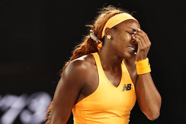 Coco Gauff, USA, during quarterfinals of 2026 Australian Open in Melbourne, 27 01 2026; -