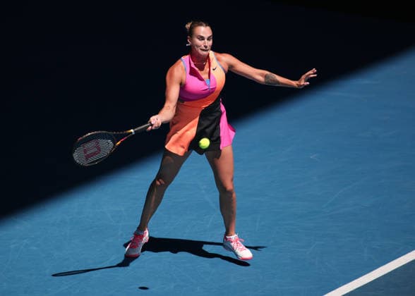 Aryna Sabalenka, Australian Open 2026 Melbourne Park, Melbourne, Victoria, Australia.. Copyright: xJuergenxHasenkopfx