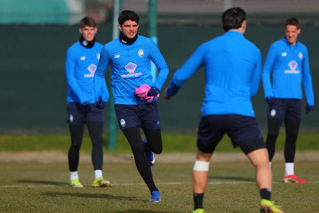 January 27, 2026, Zingonia, Lombardia: Atalanta s Raoul Bellanova attends a training session at Bortolotti Training Center in Zingonia, Italy, 27 January 2026. Atalanta BC will face Union Saint-Gilloise in their UEFA Champions League soccer match on 28 January. ANSA MICHELE MARAVIGLIA UEFA Champions League MD-1 - Atalanta BC  - ZUMAa110 20260127_zaf_a110_002 Copyright: xMichelexMaravigliax