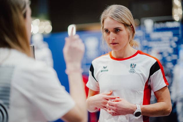 OLYMPICS - Winter Olympic Games, Olympische Spiele, Olympia, OS Milano Cortina 2026 VIENNA,AUSTRIA,26.JAN.26 - OLYMPICS - Winter Olympic Games Milano Cortina 2026, preview, OEOC equipping. Image shows Johanna Hiemer (AUT).  GEPAxpictures xAlexanderxSolc