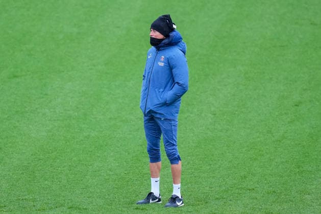PSG Training Session AUXERRE, FRANCE - JANUARY 23: Luis Enrique, Head coach of PSG looks on during the Paris Saint-Germain (PSG) training session at Campus PSG in Poissy, France on January 27, 2026. Maxime Delacroix Anadolu Poissy France. Editorial use only. Please get in touch for any other usage.  Copyright: x2026xAnadoluxMaximexDelacroixx