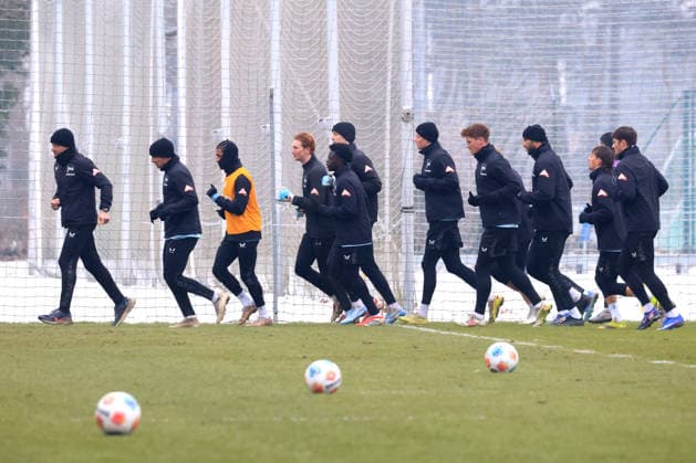 DEU, DFL, 2. FBL Hertha BSC, Training, 27.01.2026, Sportforum, Berlin, DEU, DFL, 2. FBL Hertha BSC, Training, im Bild Hertha-Spielerkreis DFL - regulations prohibit any use of Photographs as image sequences and or quasi-video