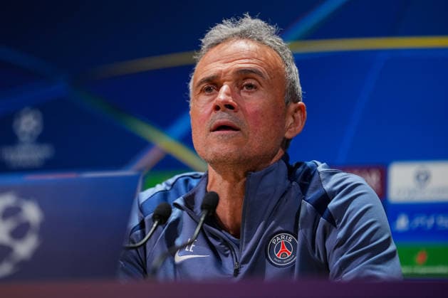 Ahead of PSG v Newcastle United FC - UEFA Champions League AUXERRE, FRANCE - JANUARY 27: Luis Enrique, head coach of Paris Saint-Germain, speaks during a Paris Saint-Germain press conference, PK, Pressekonferenz at the Campus PSG in Poissy, France, on January 27, 2026. Maxime Delacroix Anadolu Poissy France. Editorial use only. Please get in touch for any other usage.  Copyright: x2026xAnadoluxMaximexDelacroixx