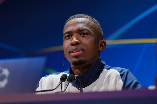 Ahead of PSG v Newcastle United FC - UEFA Champions League AUXERRE, FRANCE - JANUARY 27: Willian Pacho of Paris Saint-Germain attends a Paris Saint-Germain press conference, PK, Pressekonferenz at the Campus PSG in Poissy, France, on January 27, 2026. Maxime Delacroix Anadolu Poissy France. Editorial use only. Please get in touch for any other usage.  Copyright: x2026xAnadoluxMaximexDelacroixx