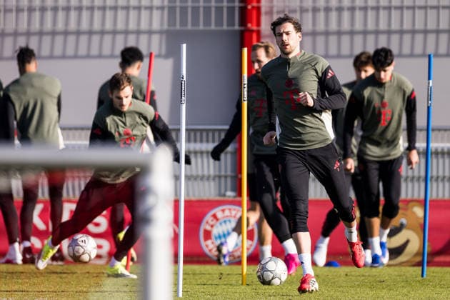 MUENCHEN, GERMANY - JANUARY 27: Leon Goretzka (FC Bayern Muenchen, 8) during the MD-1 practice session before the UEFA Champions league match between PSV Eindhoven and FC Bayern Muenchen on matchday 8 of the UEFA Champions League at Trainingsgelaende an der Saebenerstr. on January 27, 2026 in Muenchen, Germany. Bavaria Germany Copyright: xSteffiexWunderlx