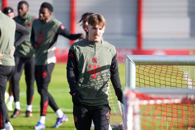 Lennart Karl (FC Bayern Muenchen, 42), GER, Abschlusstraining, FC Bayern Muenchen, Fussball, UEFA Champions League, Liga-Phase, 8. Spieltag, Saison 2025 2026, 27.01.2026, GER, Abschlusstraining, FC Bayern Muenchen, Fussball, UEFA Champions League, Liga-Phase, 8. Spieltag, Saison 2025 2026, 27.01.2026 Muenchen Copyright: xEibner-Pressefoto JennixMaulx EP_JML