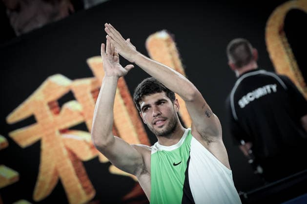 TENNIS : Open d Australie 2026 - Melbourne - 27 01 2026 Carlos Alcaraz - Australian Open - Melbourne - 27 01 2026  Copyright: xSportxPSx