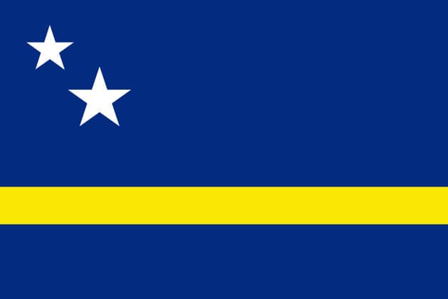 Flagge von Curacao - Blaues Feld mit gelben Streifen und weißen Sternen, karibische Nationalflagge National flag of Curaçao with blue field, yellow stripe, and two white stars. Symbol of Caribbean island heritage, culture, and identity. LicenseRF Copyright: xZoonar.com VitaliixRudx 24083468 Flagge von Curacao - Blaues Feld mit gelben Streifen und weißen Sternen, karibische Nationalflagge imago images 0838476632