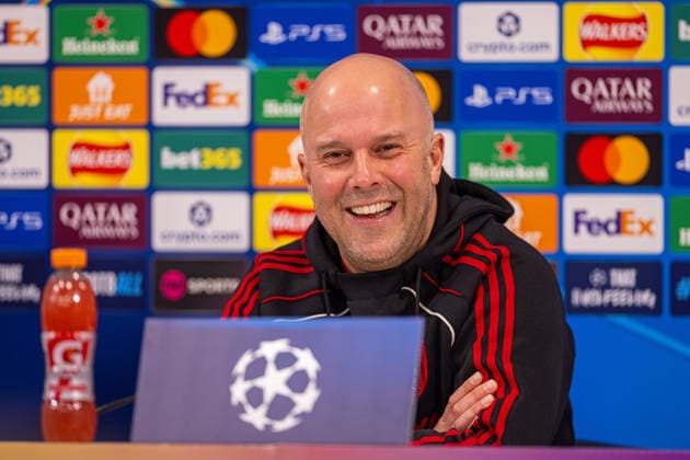 Football - UEFA Champions League - League Phase - Liverpool FC v QarabaÄü FK - MD-1 LIVERPOOL, ENGLAND - Tuesday, January 27, 2026: Liverpool s head coach Arne Slot during a press conference, PK, Pressekonferenz at Anfield ahead of the UEFA Champions League game between Liverpool FC and QarabaÄü FK. (Photo by David Rawcliffe Propaganda) LIVERPOOL Anfield MERSEYSIDE ENGLAND  Copyright: xDavidxRawcliffex P2026-01-27-Liverpool_ Qarabag_MD-1-63
