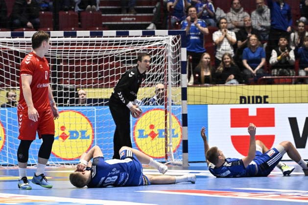 MALMÖ, SVERIGE 20260127 Iceland s Ellidi Vidarsson (18) reacts after the 2026 EHF European Men s Handball Championship (the EHF Euro 2026) main round round match between Switzerland and Iceland at Malmö Arena, in Malmö, Sweden, on January 27, 2026. MALMÖ SVERIGE x50090x