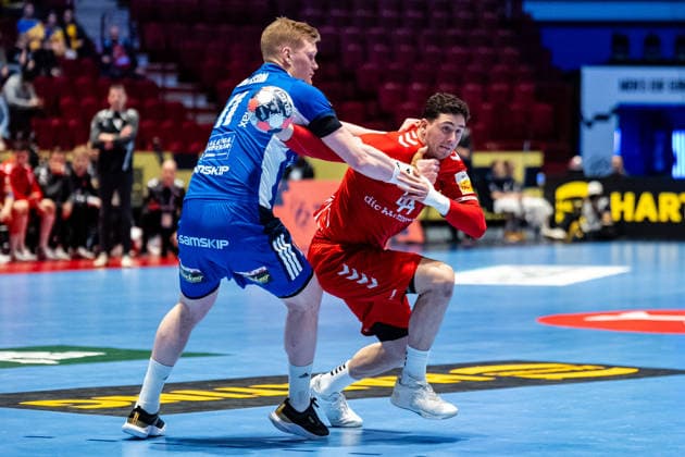Switzerland v Iceland, EHF EURO 2026, Malmo, Sweden Malmo, Sweden. 27th of January, 2026. Mehdi Ben Romdhane (44) of Switzerland seen during the mens EHF Euro 2026 match between Switzerland and Iceland at Malmo Arena in Malmo. Sweden, Malmo, Malmö Arena  Copyright: xGonzalesxPhoto TobiasxJorgensenx
