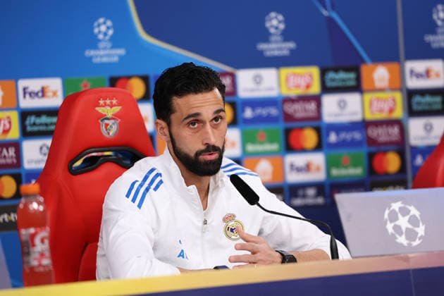 FBL-UEFA Champions League 2025-26 press conference, PK, Pressekonferenz SL Benfica - Real Madrid coach Alvaro Arbeloa (Real Madrid) during the press conference before the UEFA Champions League 2025-26 League Phase MD8 match between Lisboa e Benfica and Real Madrid at Estadio da Luz on 27 January 2026 in Lisbon, Portugal Copyright: JoaquimxFerreira