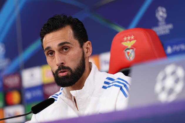 FBL-UEFA Champions League 2025-26 press conference, PK, Pressekonferenz SL Benfica - Real Madrid coach Alvaro Arbeloa (Real Madrid) laughs during the press conference before the UEFA Champions League 2025-26 League Phase MD8 match between Lisboa e Benfica and Real Madrid at Estadio da Luz on 27 January 2026 in Lisbon, Portugal Copyright: JoaquimxFerreira