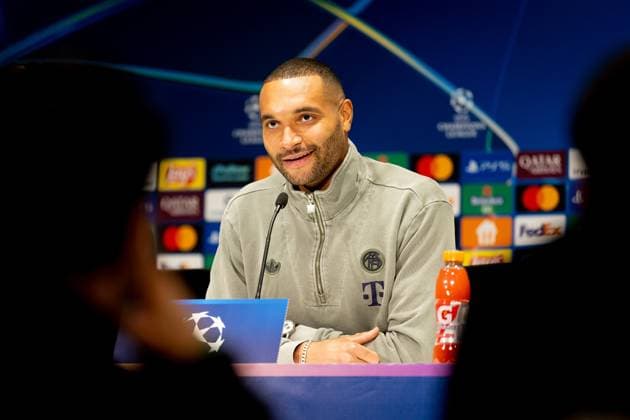 EINDHOVEN - Bayern Munich s Jonathan Tah during a press conference, PK, Pressekonferenz at the Philips Stadium on the day before the Champions League match against Bayern Munich. IRIS VAN DEN BROEK ANP xVIxANPxSportx xxANPxIVx 548798349 originalFilename: 548798349.jpg