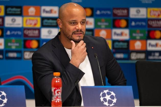 Chef-Trainer Vincent Kompany (FC Bayern Muenchen) bei der Pressekonferenz vor dem Spiel PSV Eindhoven vs. FC Bayern Muenchen, Fussball, Champions League, 8. Spieltag, 27.01.2026