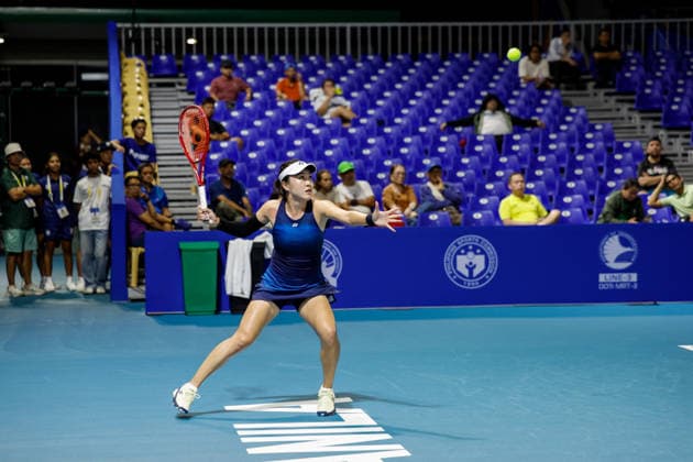 Philippine Women s Open - Day two Lin Zhu of China during her match against Lulu Sun of New Zealand during day two of the Philippine Women s Open in Manila, Philippines on January 27, 2026. The Philippine Women s Open runs from January 26 to 31 2026. MANILA Philippines  Copyright: xMATRIXxIMAGESx xMARKxCRISTINOx