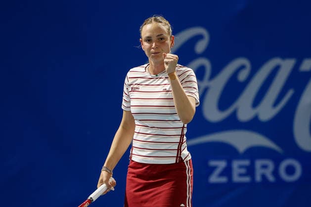 Philippine Women s Open - Day two Donna Vekic of Croatia reacts during her match against Kyoka Okamura of Japan during day two of the Philippine Women s Open in Manila, Philippines on January 27, 2026. The Philippine Women s Open runs from January 26 to 31 2026. MANILA Philippines  Copyright: xMATRIXxIMAGESx xMARKxCRISTINOx