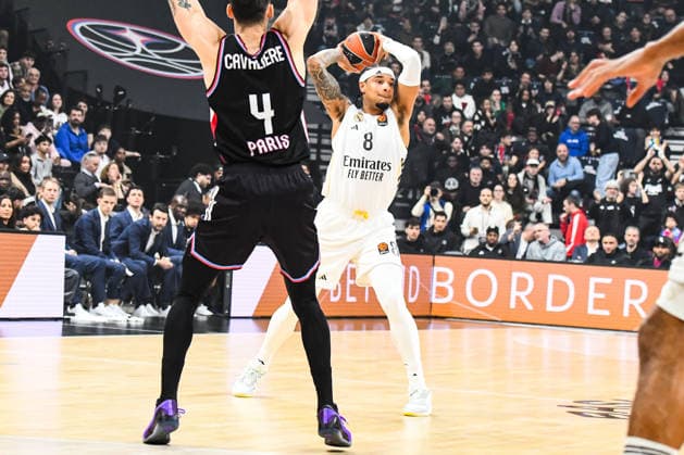 BASKET : Paris Basketball vs Real Madrid - Euroligue - JournÃ e 25 - 27 01 26 Chuma Okeke (Real Madrid) ParisFrance  Copyright: xBaptistexAutissierx