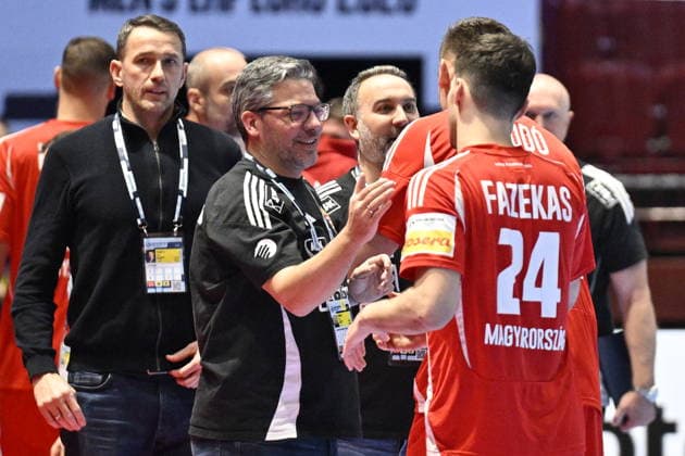 MALMÖ, SWEDEN 20260127 Hungarian national team, Nationalteam captain JosÃ Rodriguez gestures during the 2026 EHF European Men s Handball Championship (the EHF Euro 2026) main round round match between Sweden and Hungary on Janyary 27, 2026. MALMÖ SWEDEN x50090x