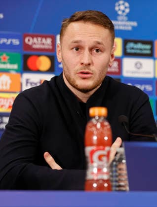 Monaco, Monte Carlo - January 28, 2026: AS Monaco vs. Juventus Football Club, Turin, UEFA Champions League press conference, PK, Pressekonferenz with dutch midfielder Teun Koopmeiners. Press Conference: AS Monaco - Juventus Football Club, UEFA Champions League