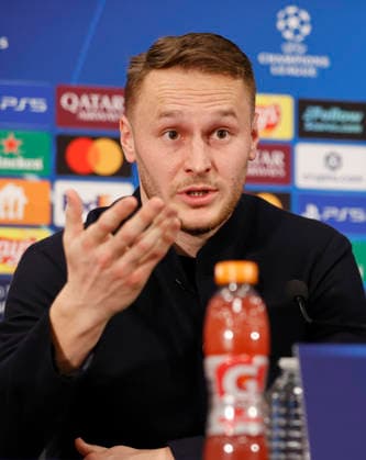 Monaco, Monte Carlo - January 28, 2026: AS Monaco vs. Juventus Football Club, Turin, UEFA Champions League press conference, PK, Pressekonferenz with dutch midfielder Teun Koopmeiners. Press Conference: AS Monaco - Juventus Football Club, UEFA Champions League