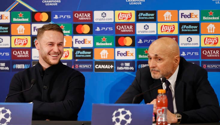 Monaco, Monte Carlo - January 28, 2026: AS Monaco vs. Juventus Football Club, Turin, UEFA Champions League press conference, PK, Pressekonferenz with Head Coach Luciano Spalletti and midfielder Teun Koopmeiners. Press Conference: AS Monaco - Juventus Football Club, UEFA Champions League