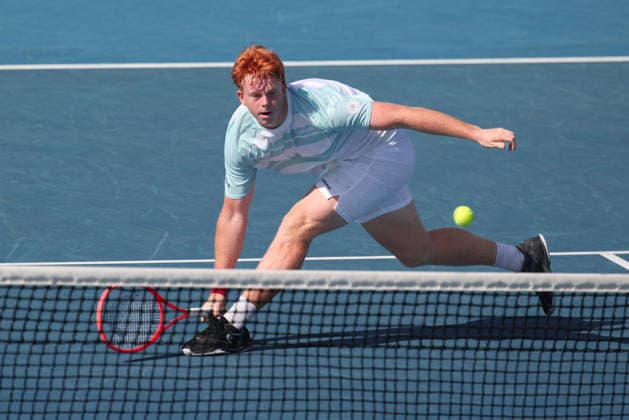 Jamie Mackenzie (GER), Jungen Einzel, Boys Singles, Australian Open 2026 Melbourne Park, Melbourne, Victoria, Australia.. Copyright: xJuergenxHasenkopfx