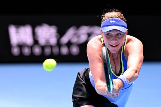 TENNIS AUSTRALIAN OPEN, Amanda Anisimova of the USA in action during the women™s quarterfinals against Jessica Pegula of the USA on day 11 of the 2026 Australian Open tennis tournament at Melbourne Park in Melbourne, Wednesday, January 28, 2026. ( NO ARCHIVING MELBOURNE VICTORIA AUSTRALIA  Copyright: xJAMESxROSSx 20260128166356631970