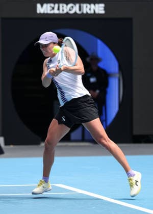Iga Swiatek (POL), Australian Open 2026 Melbourne Park, Melbourne, Victoria, Australia.. Copyright: xJuergenxHasenkopfx
