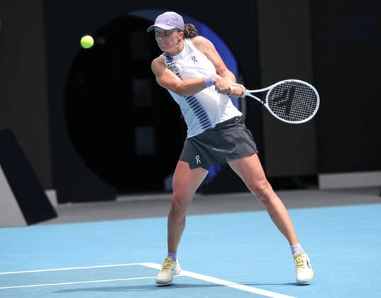 Iga Swiatek (POL), Australian Open 2026 Melbourne Park, Melbourne, Victoria, Australia.. Copyright: xJuergenxHasenkopfx