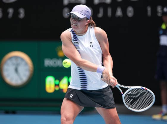 Iga Swiatek (POL), Australian Open 2026 Melbourne Park, Melbourne, Victoria, Australia.. Copyright: xJuergenxHasenkopfx
