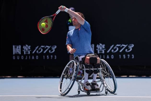 Gordon Reid during his Men s Wheelchair Singles first round match Australian Open tennis tournament, Day Eleven, Melbourne Park, Australia - 28 Jan 2026Melbourne Melbourne Park Victoria (VIC) Australia  Copyright: xEllaxLing Shutterstockx 16403681cl