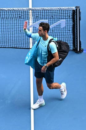 Australian Open - Melbourne Lorenzo Musetti (ITA) during his quarter final round match at the 2026 Australian Open at Melbourne Park in Melbourne, AUSTRALIA, on January 28, 2026. Photo by Corinne Dubreuil ABACAPRESS.COM Melbourne Australia  Copyright: xDubreuilxCorinne ABACAx