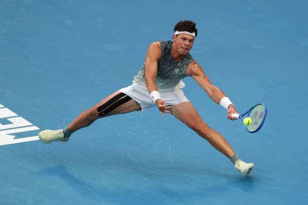 Ben Shelton during his Quarter-Final match Australian Open tennis tournament, Day Eleven, Melbourne Park, Australia - 28 Jan 2026Melbourne Melbourne Park Victoria (VIC) Australia  Copyright: xRachelxBach Shutterstockx 16403682dj