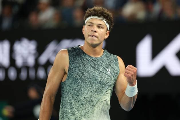 Ben Shelton during his Quarter-Final match Australian Open tennis tournament, Day Eleven, Melbourne Park, Australia - 28 Jan 2026Melbourne Melbourne Park Victoria (VIC) Australia  Copyright: xRachelxBach Shutterstockx 16403682dq