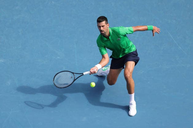 Novak Djokovic, SRB, during quarterfinals at 2026 Australian Open in Melbourne, 28 01 2026; -