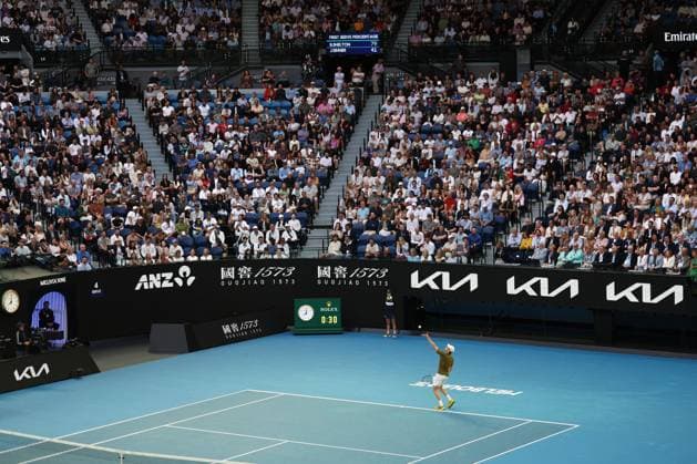 Jannik Sinner during his Quarter-Final match Australian Open tennis tournament, Day Eleven, Melbourne Park, Australia - 28 Jan 2026Melbourne Melbourne Park Victoria (VIC) Australia  Copyright: xRachelxBach Shutterstockx 16403682ds