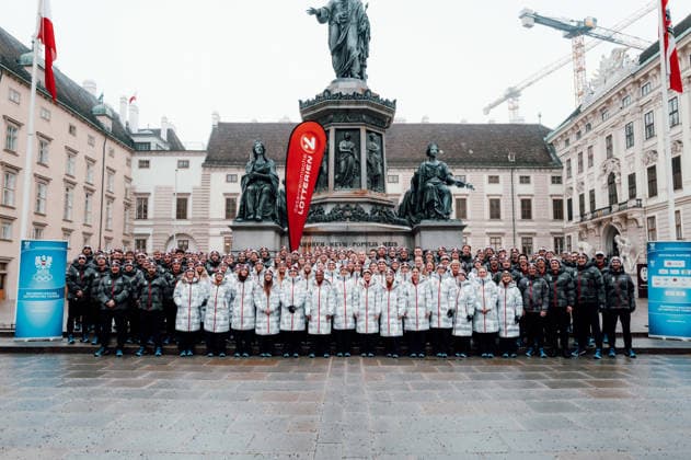 OLYMPICS - Winter Olympic Games, Olympische Spiele, Olympia, OS Milano Cortina 2026 VIENNA,AUSTRIA,28.JAN.26 - OLYMPICS - Winter Olympic Games Milano Cortina 2026, preview, Vereidigung Olympic Team Austria. Image shows all athletes.  GEPAxpictures xAlexanderxSolc